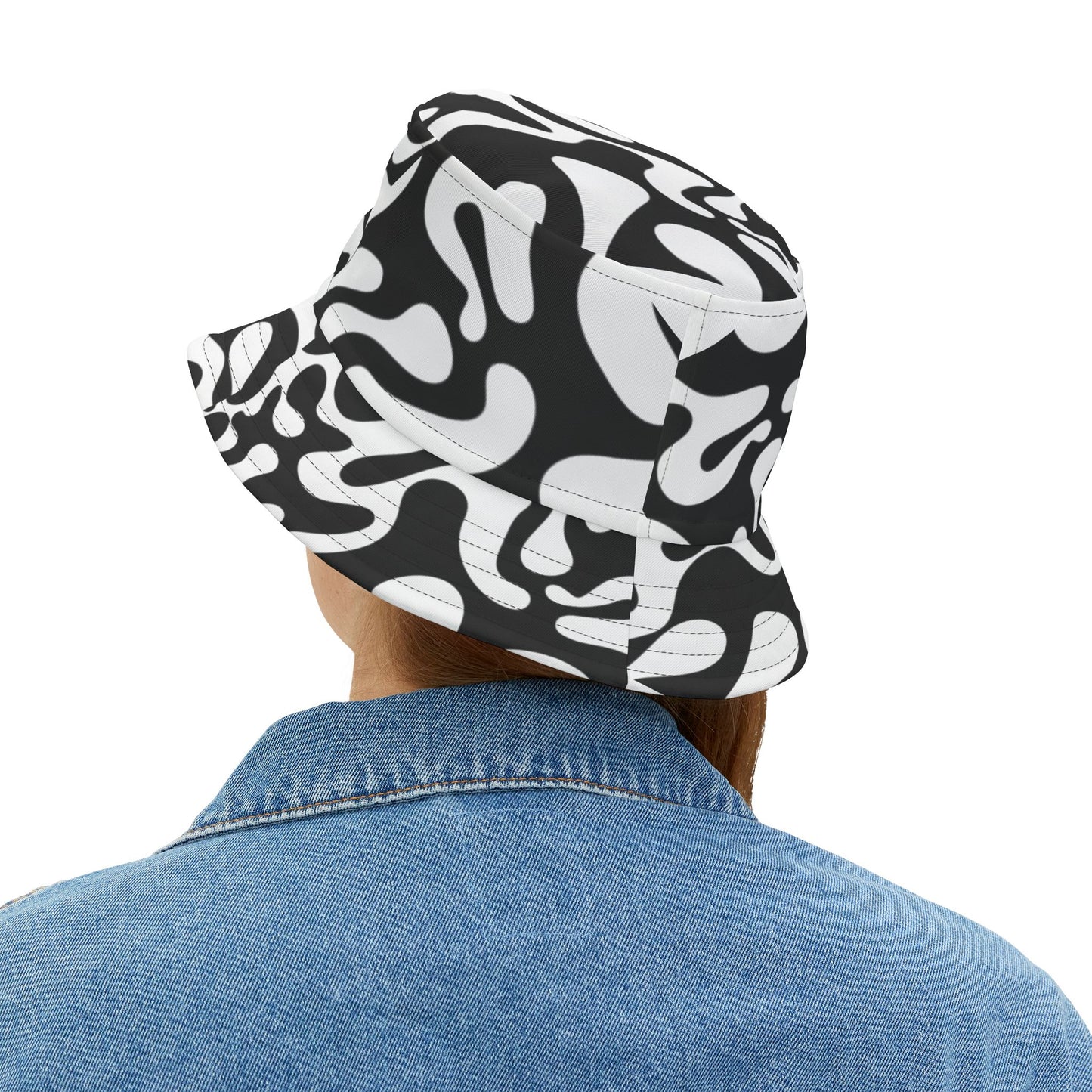 inhsane panda print bucket hat