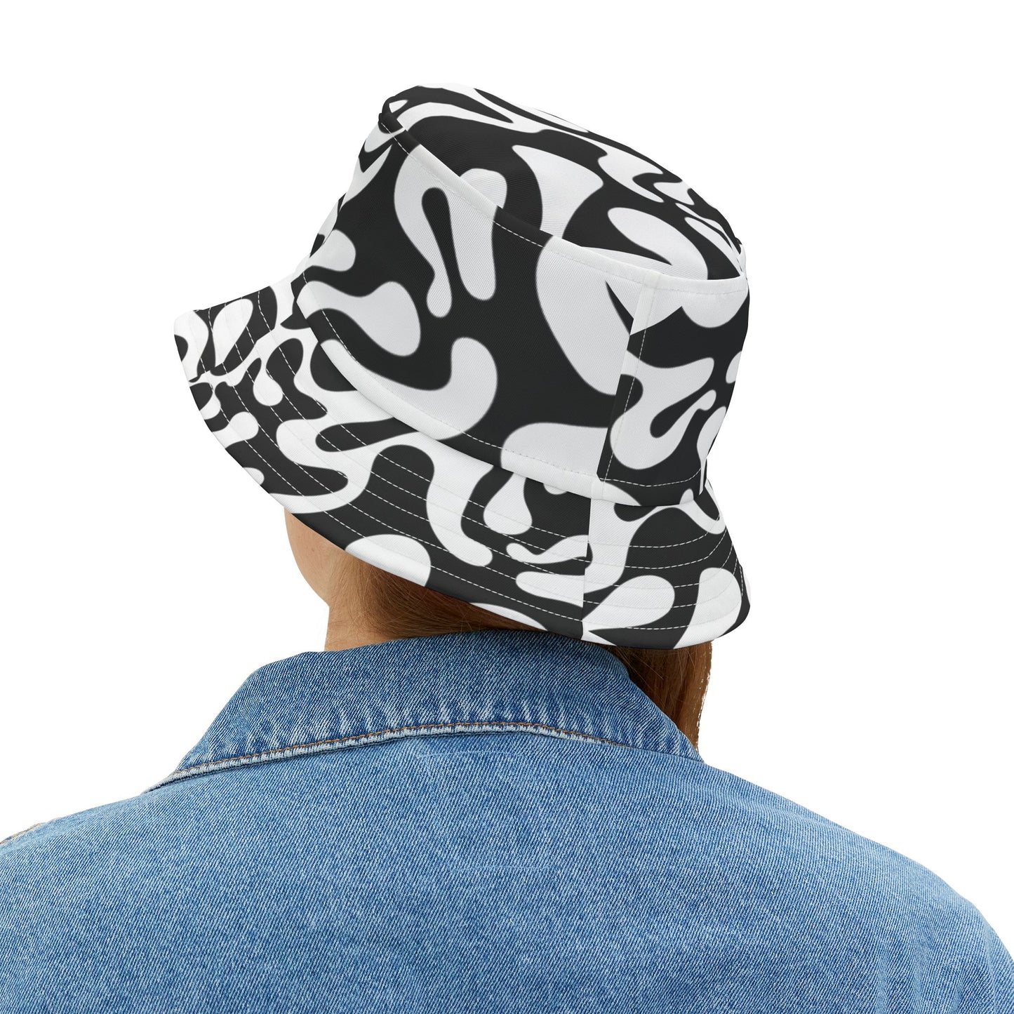 inhsane panda print bucket hat