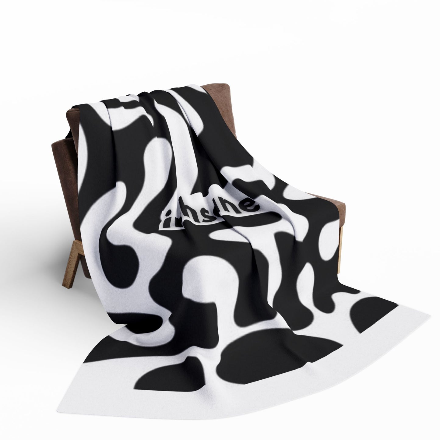 inhsane panda print fleece blanket