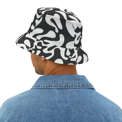 inhsane panda print bucket hat