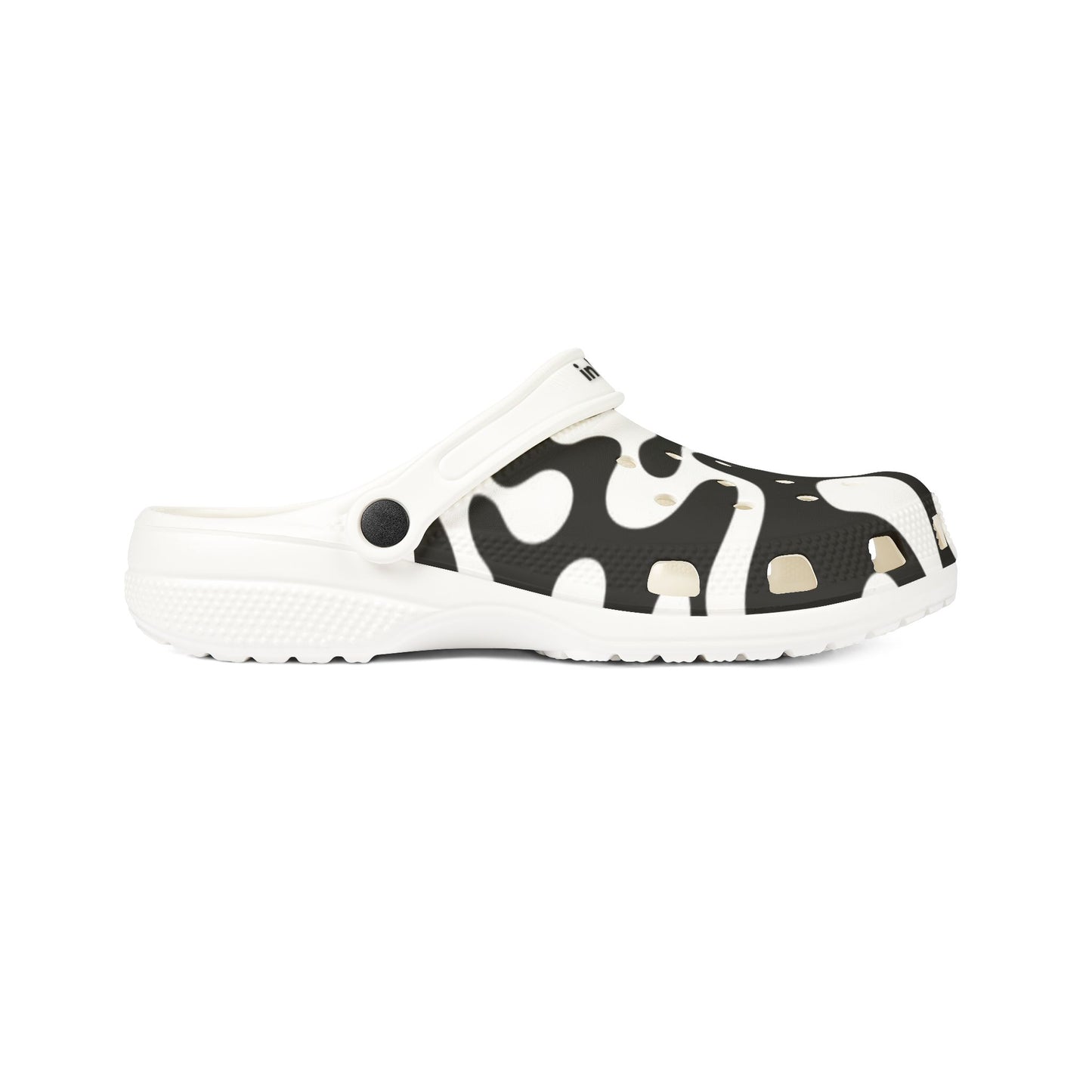 inhsane panda print foam clogs