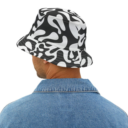 inhsane panda print bucket hat